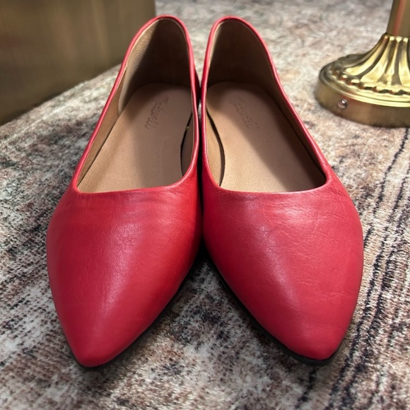 Madewell The Ruth Ballet Flat Women's Size 6.5 Wild Poppy Red NEW - Picture 6 of 10